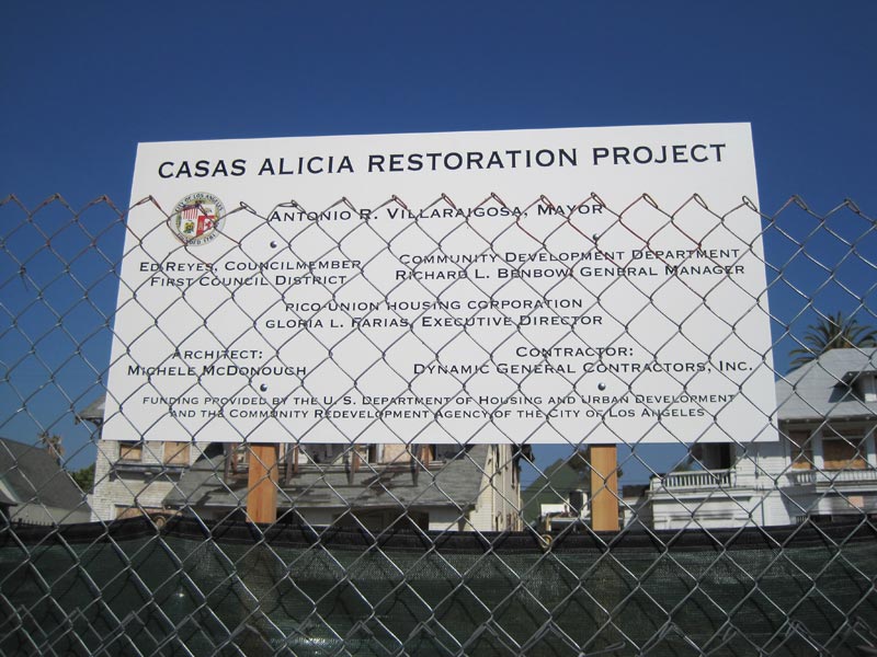 photo of project sign
